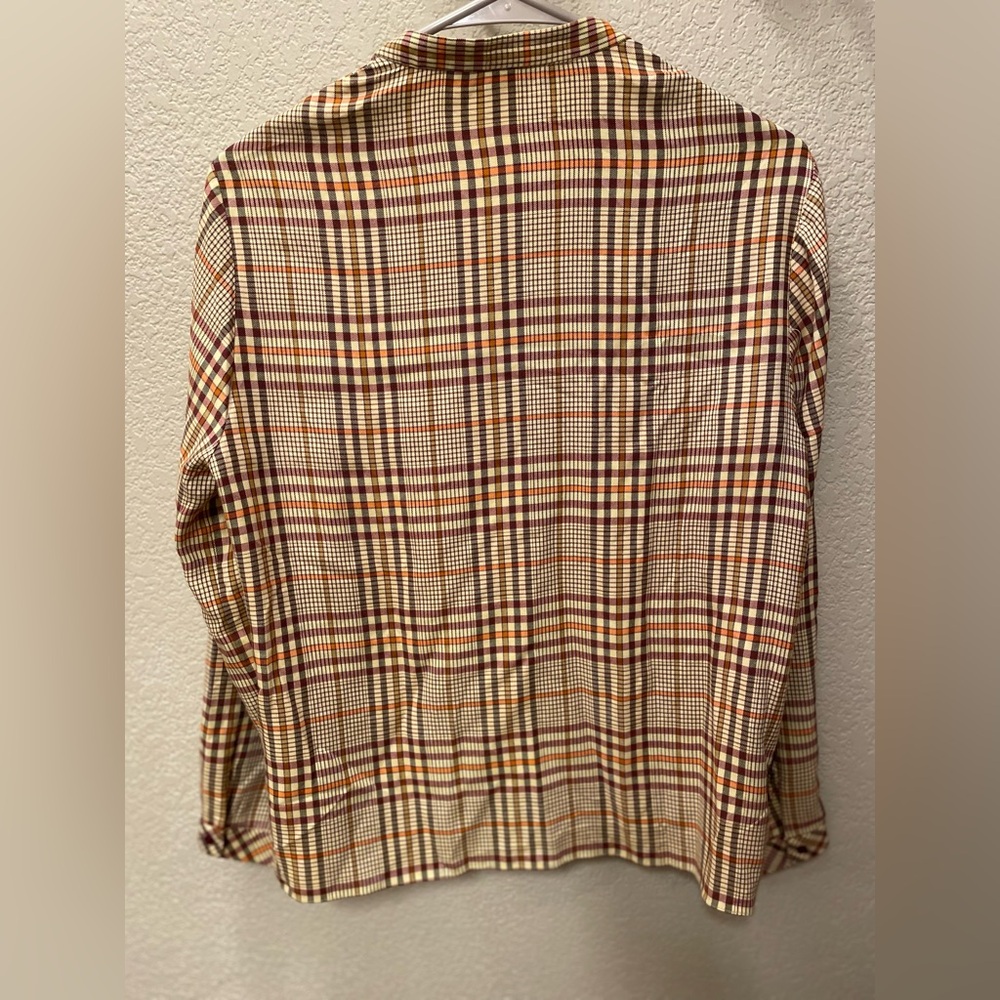 Zara Multicolor Checkered Blouse - Picture 5 of 5